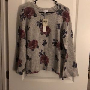 Lucky brand floral sweater